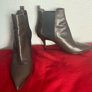 Michael Kors Asbury Pointed Toe Leather Bootie - Women Size 9 1/2